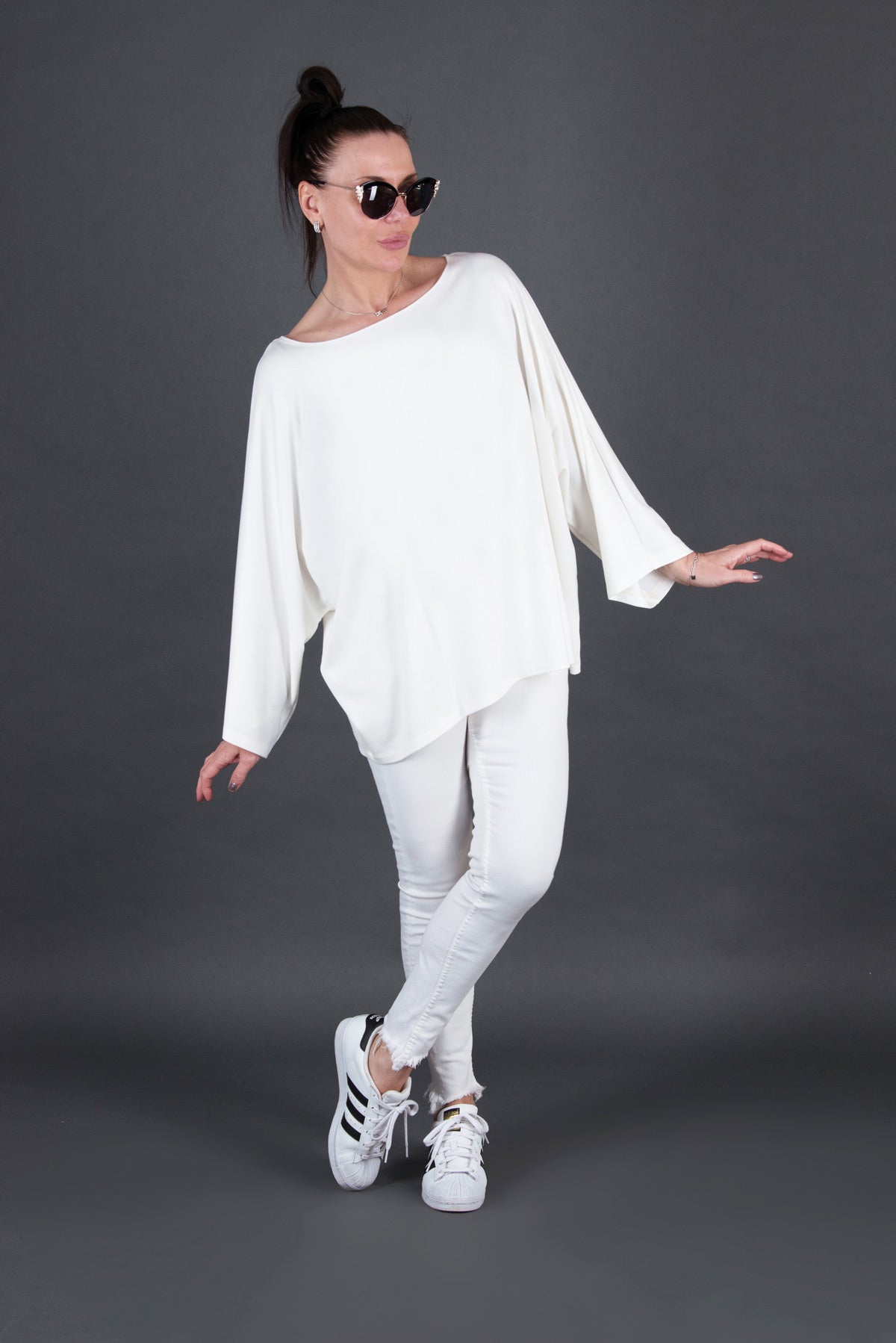 MAXI OFF WHITE TUNIC EugFashion 