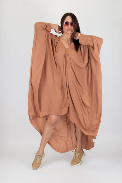 Nude Long Women Dress PREA - EUG FASHION EugFashion 