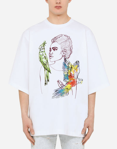 Parrot Cotton Premium Tee - EUG FASHION EugFashion 