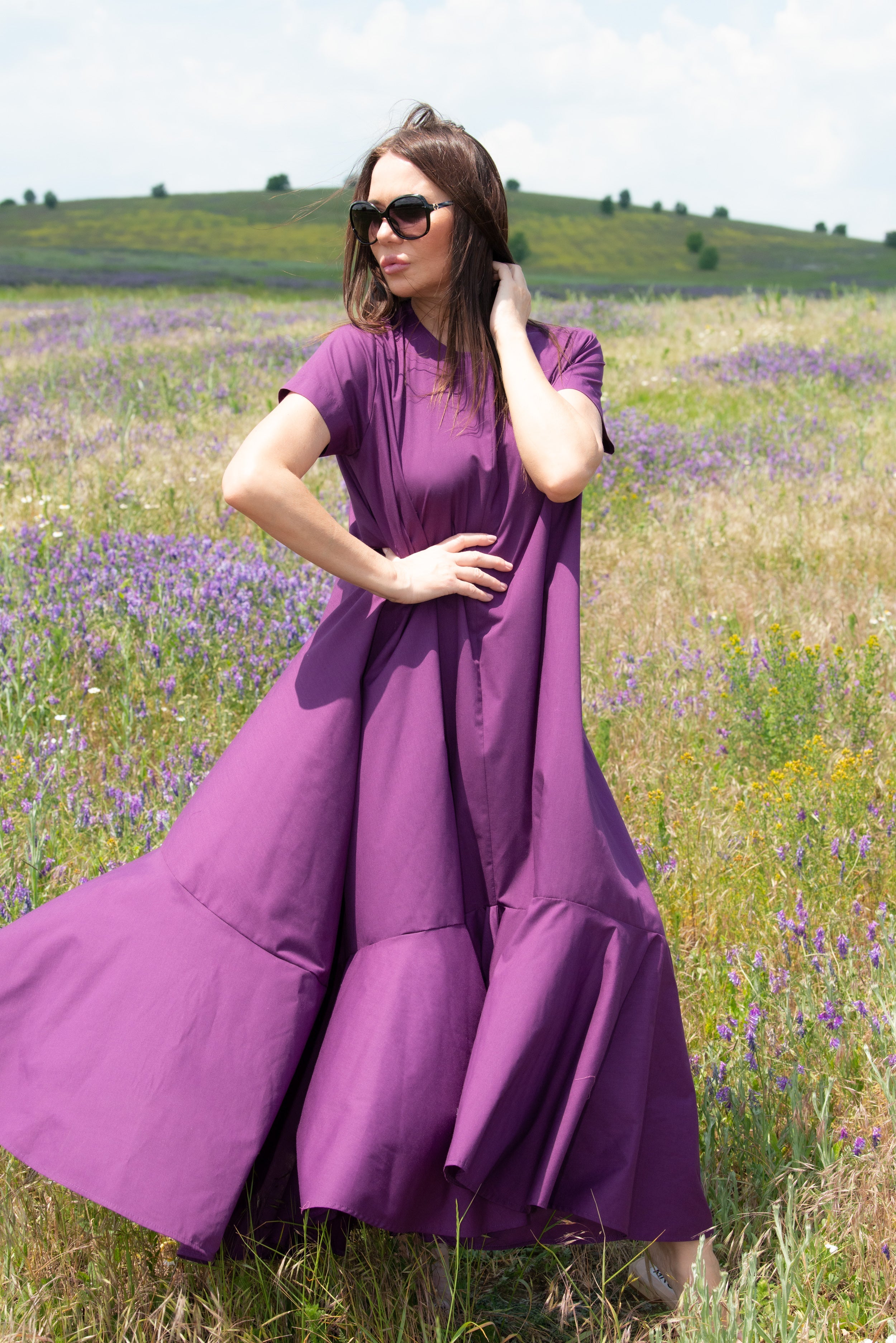 purple dress