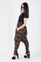 Plaid drop-crotch pants Jasmine — EUG Fashion
