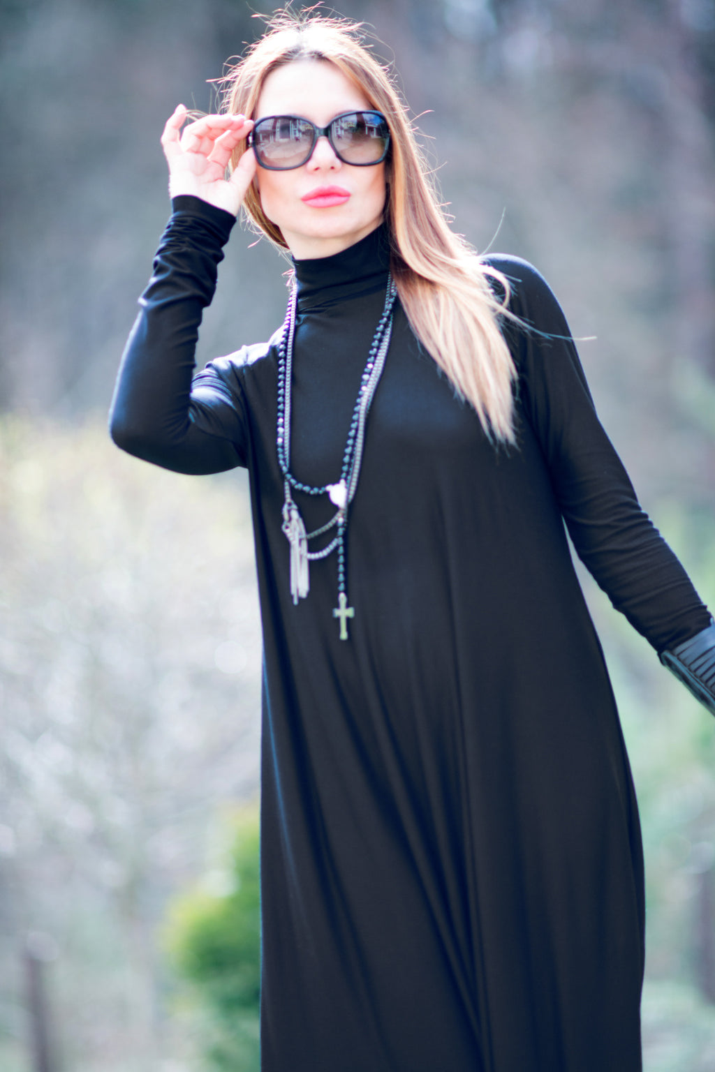 Turtleneck Harem Jumpsuit - Iven