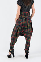 Plaid drop-crotch pants Jasmine — EUG Fashion
