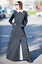 black jumpsuit a line
