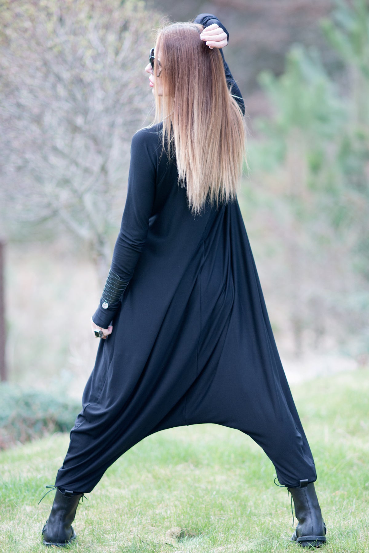 Turtleneck Harem Jumpsuit - Iven