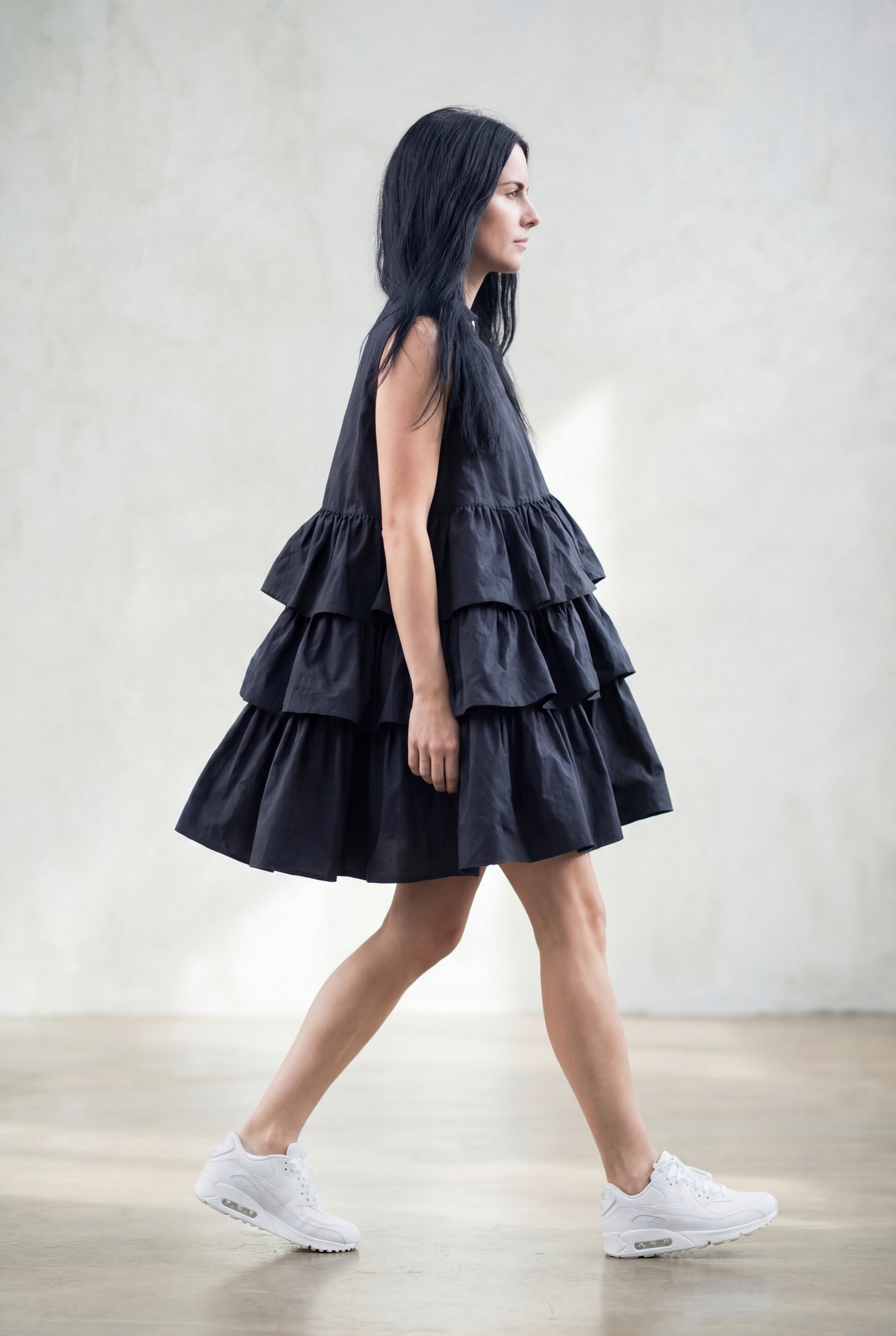 Flounces Loose Summer Dress Monaco