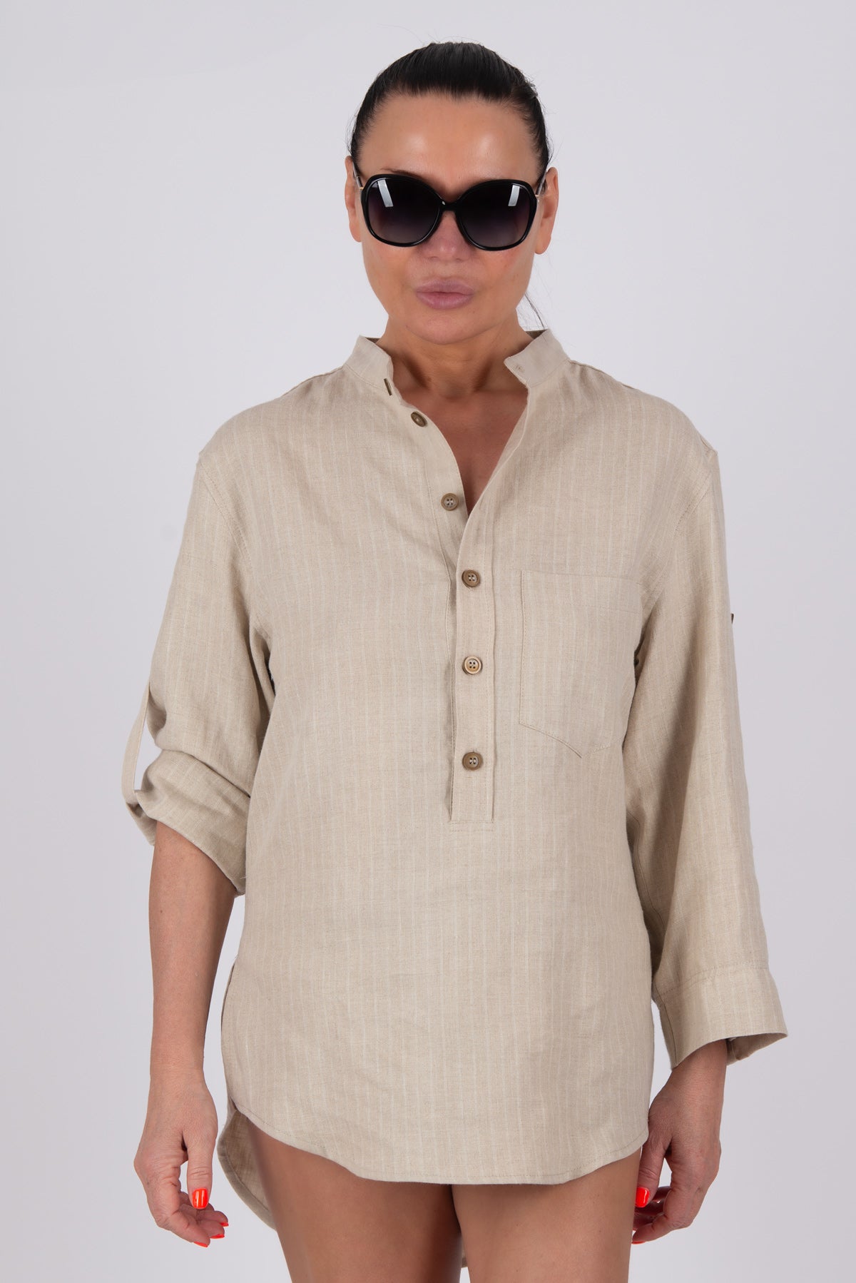 Loose Linen Shirt LESY EugFashion 