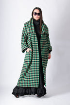 Plaid wool winter loose fit coat - Eug fashion