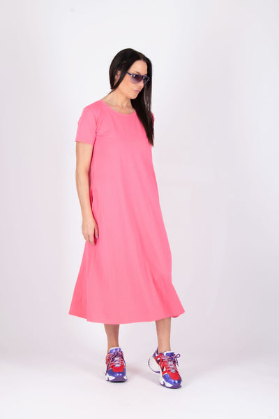 Pink Summer Cotton Dress EMY SALE EugFashion 