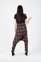 Plaid drop-crotch pants Jasmine — EUG Fashion
