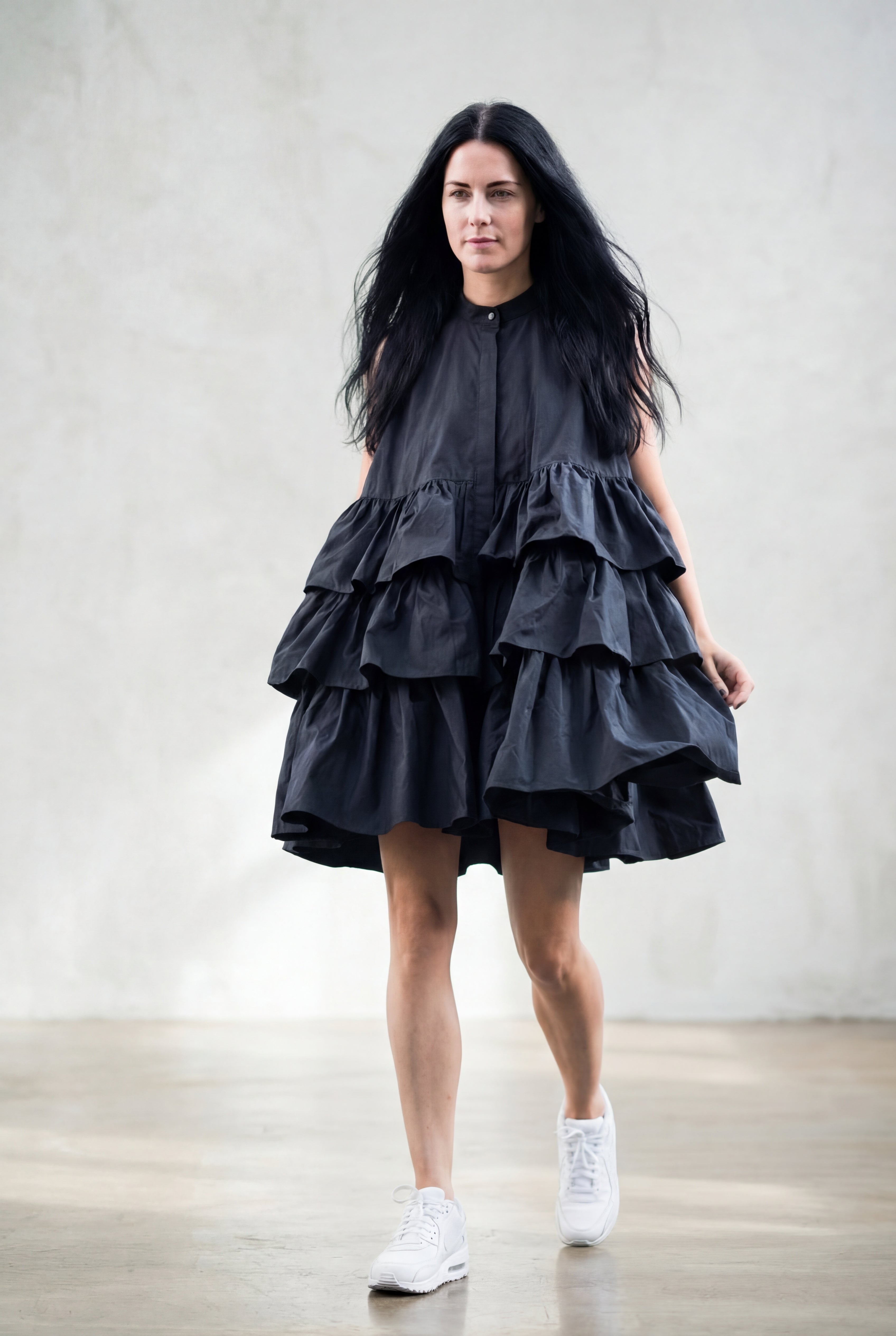 Flounces Loose Summer Dress Monaco
