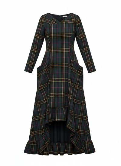 Plaid Winter Dress Casablanca EugFashion 
