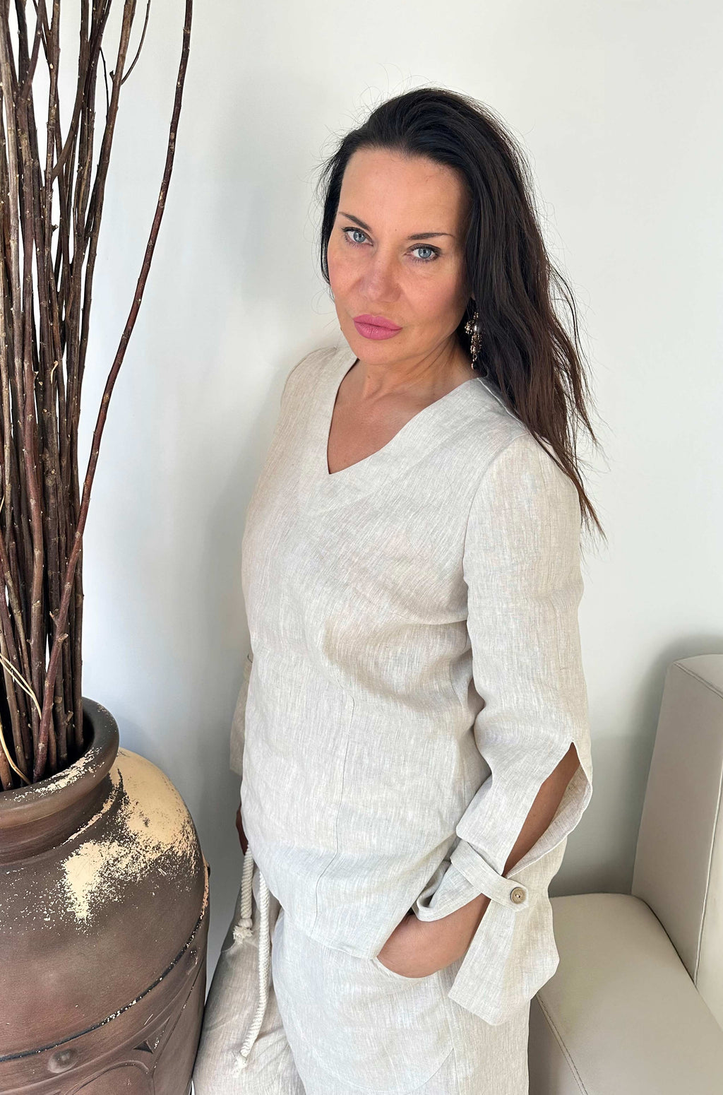 LINEN-TOP-jada #natural