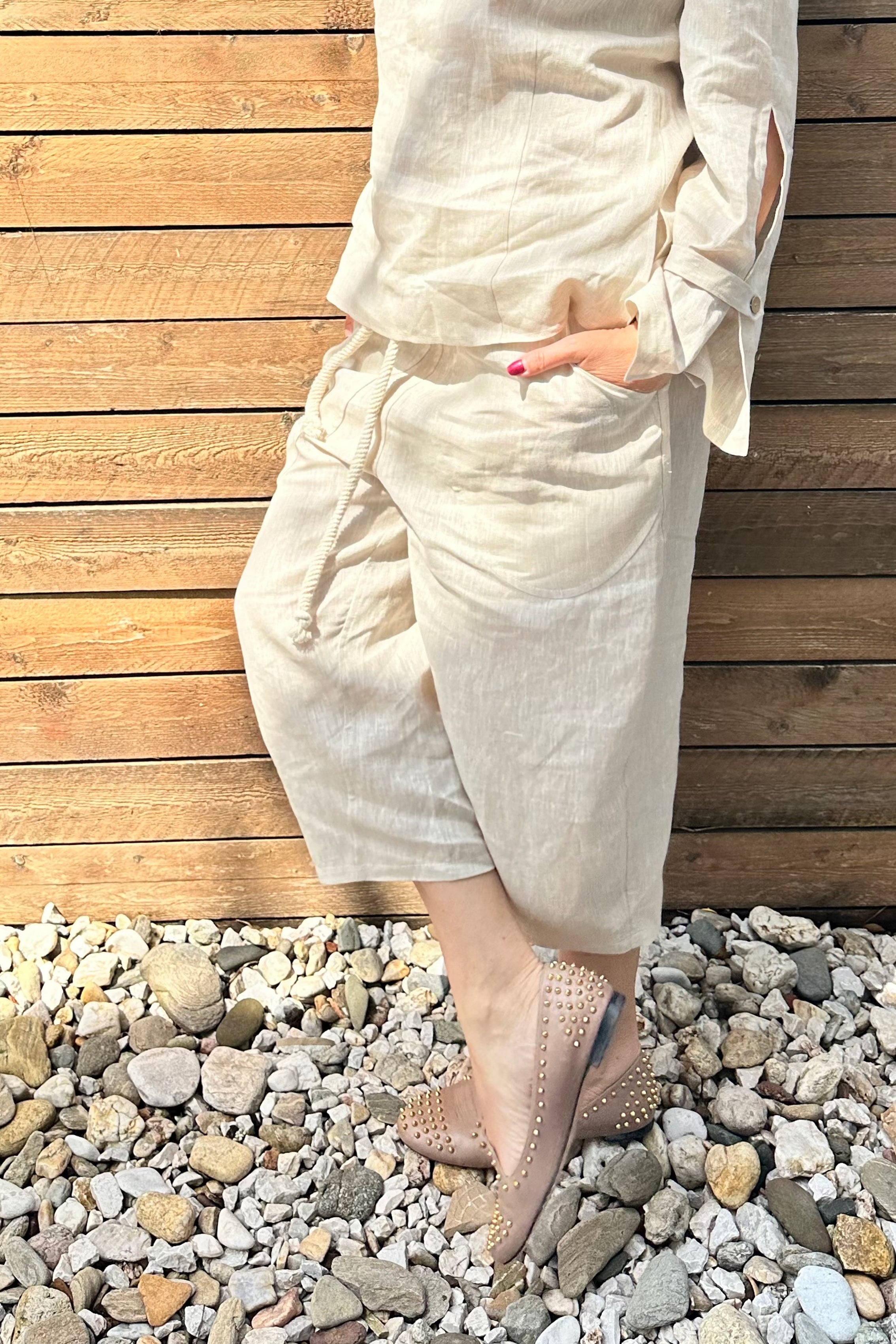 Linen Wide Pants - Jada