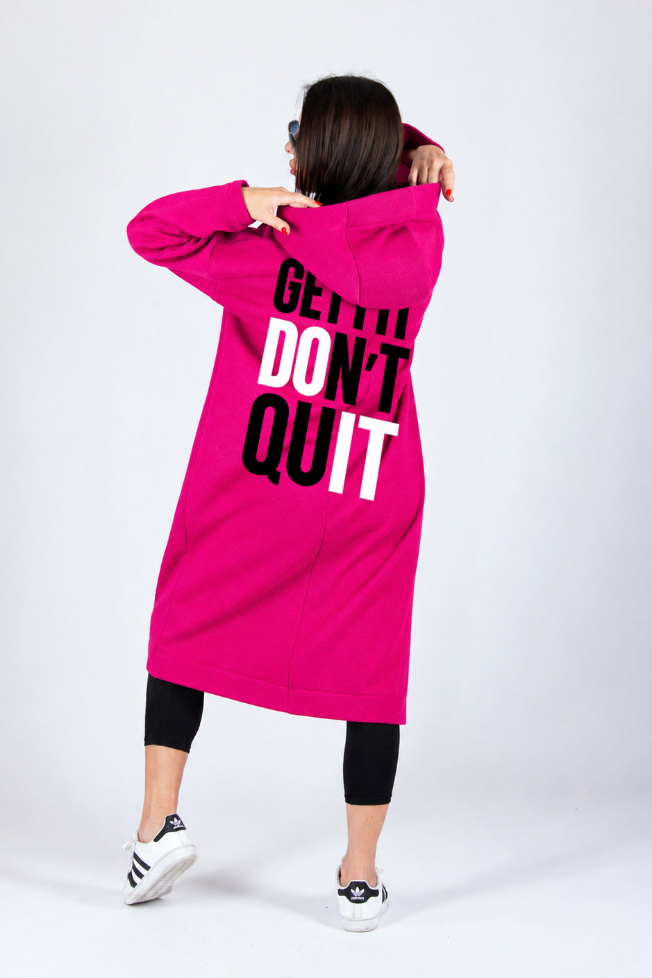 Loose Hooded Dress - Ella