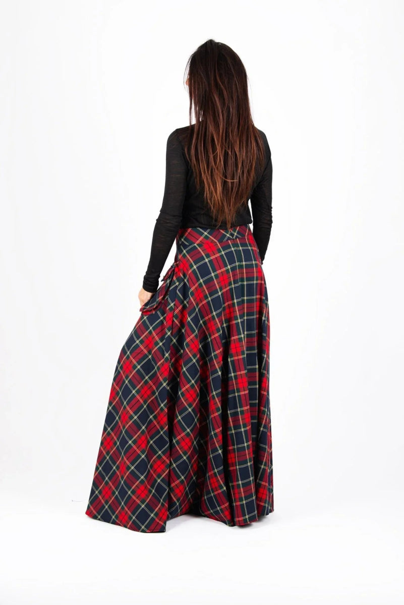 A line plaid skirt KATYA BF - EUG Fashion
