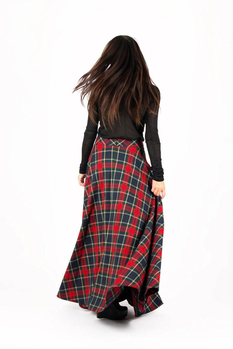 A line plaid skirt KATYA BF - EUG Fashion