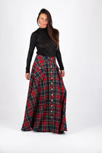 A line plaid skirt KATYA BF - EUG Fashion