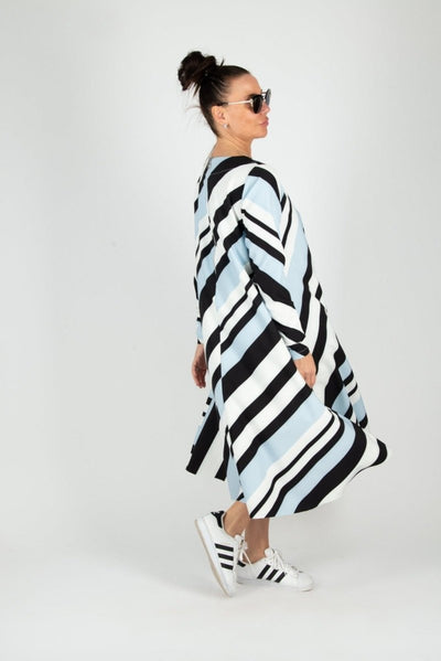 A line Stripe Dress Margo BF - EUG FASHION EugFashion 