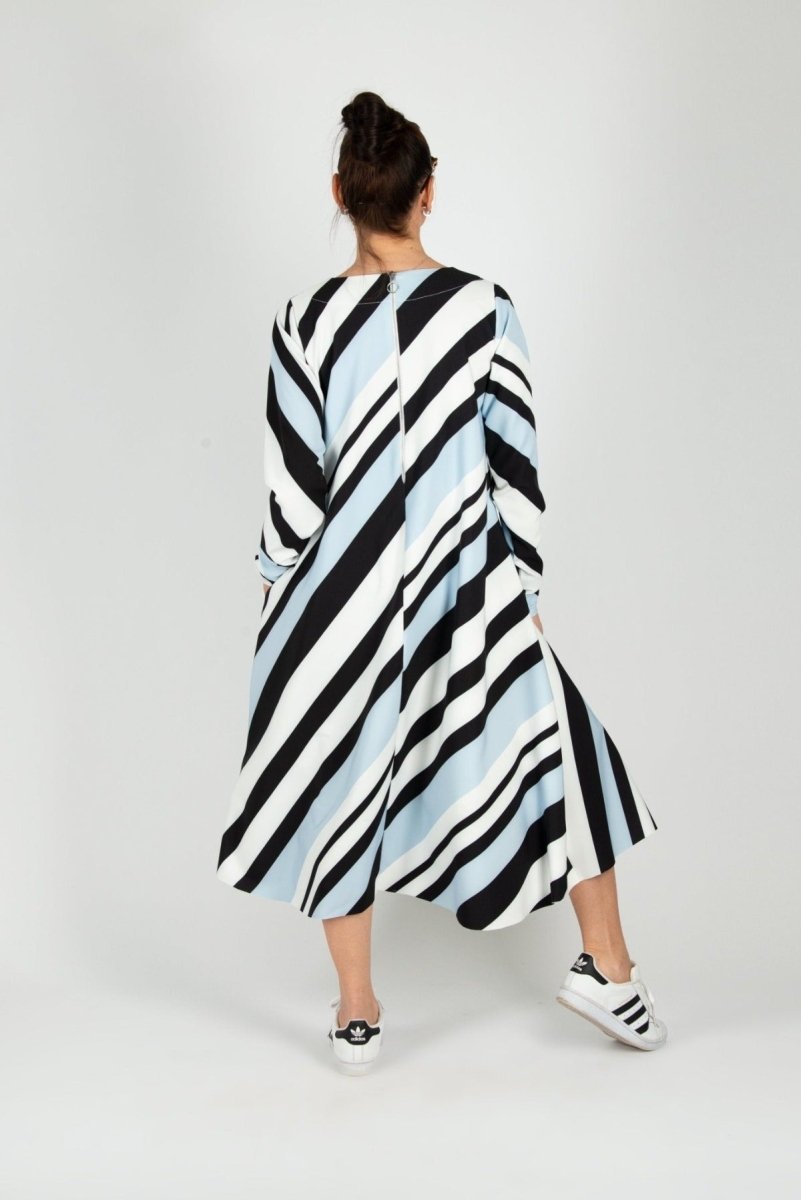 A line Stripe Dress Margo BF - EUG FASHION EugFashion 