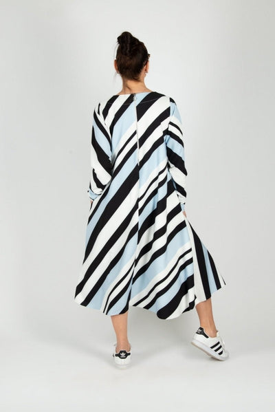 A line Stripe Dress Margo BF - EUG FASHION EugFashion 