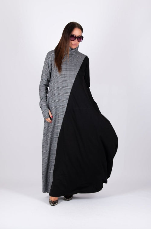 A Line Turtleneck Dress VIVIAN BF - EUG Fashion