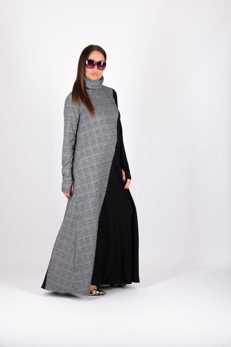 A Line Turtleneck Dress VIVIAN BF - EUG Fashion