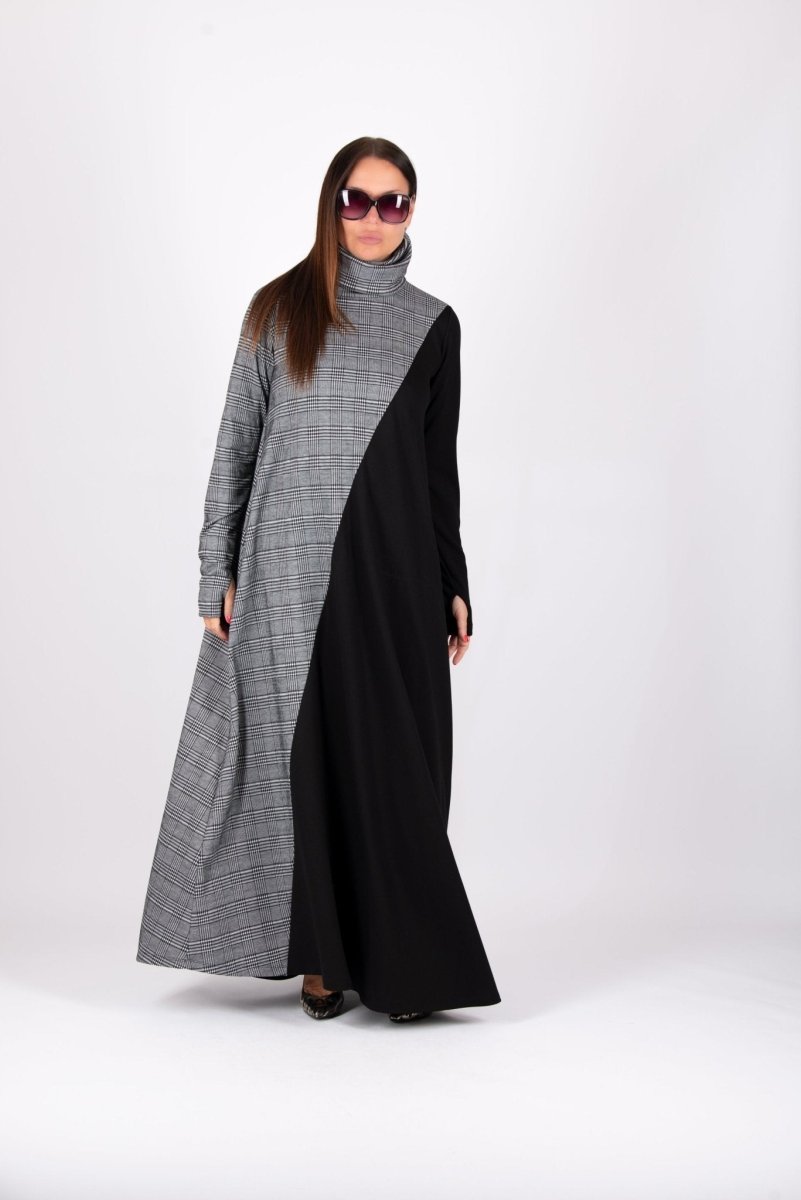 A Line Turtleneck Dress VIVIAN BF - EUG Fashion