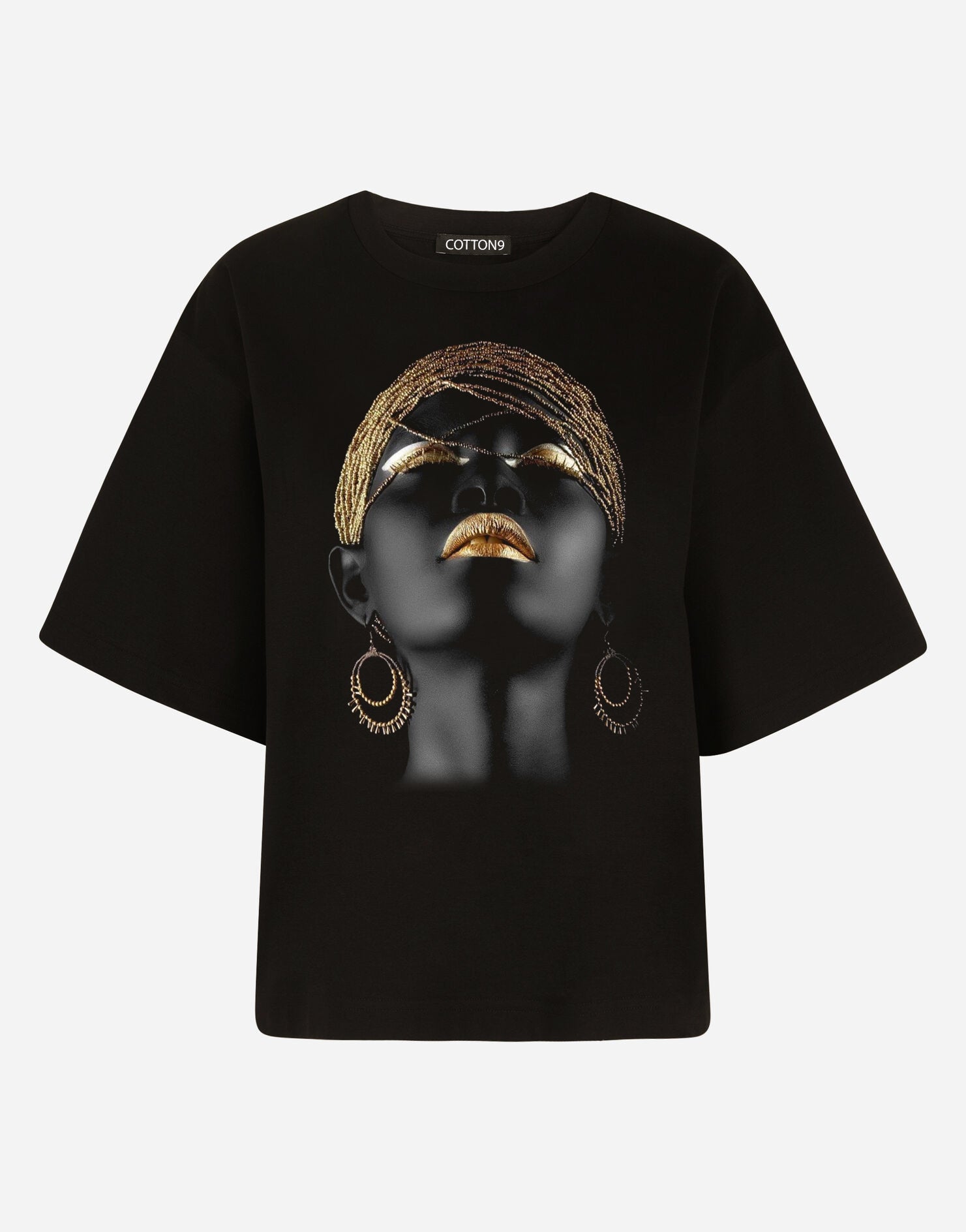 Black African Woman Print T-shirt