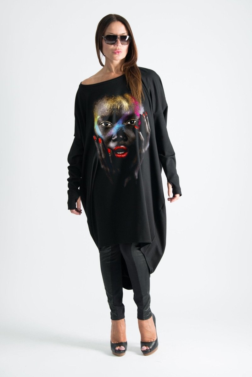 African Woman Winter Tunic MONIKA - EUG Fashion
