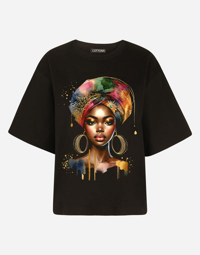 African Woman Premium T-shirt EugFashion 