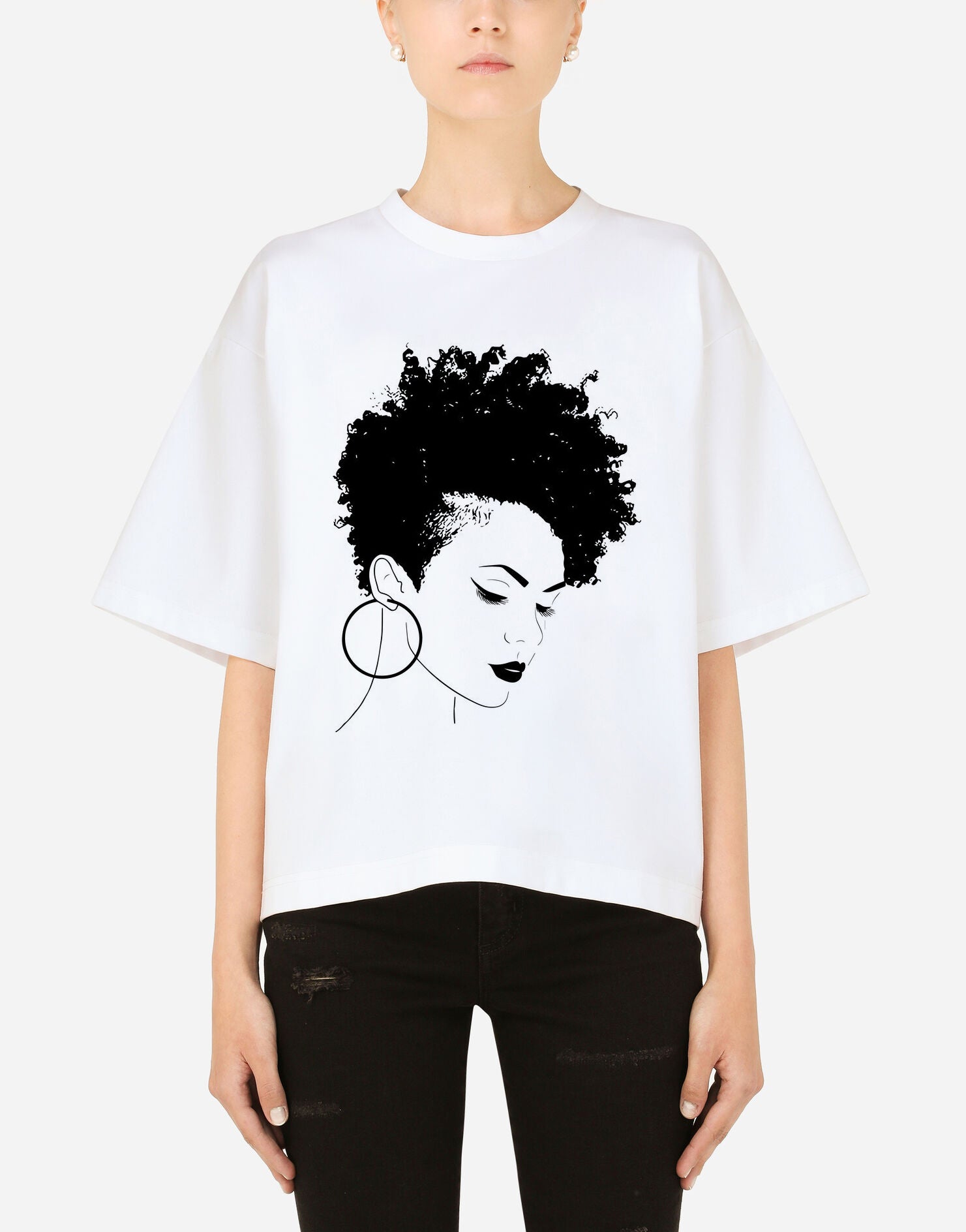 Graphic African Woman Premium T-shirt