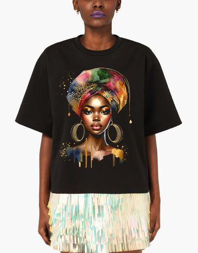 African Woman Premium T-shirt EugFashion 