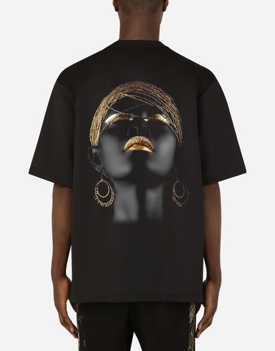 African Woman Gold Premium T-shirt EugFashion 
