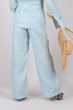 AGNES Linen Wide leg Pants - EUG Fashion