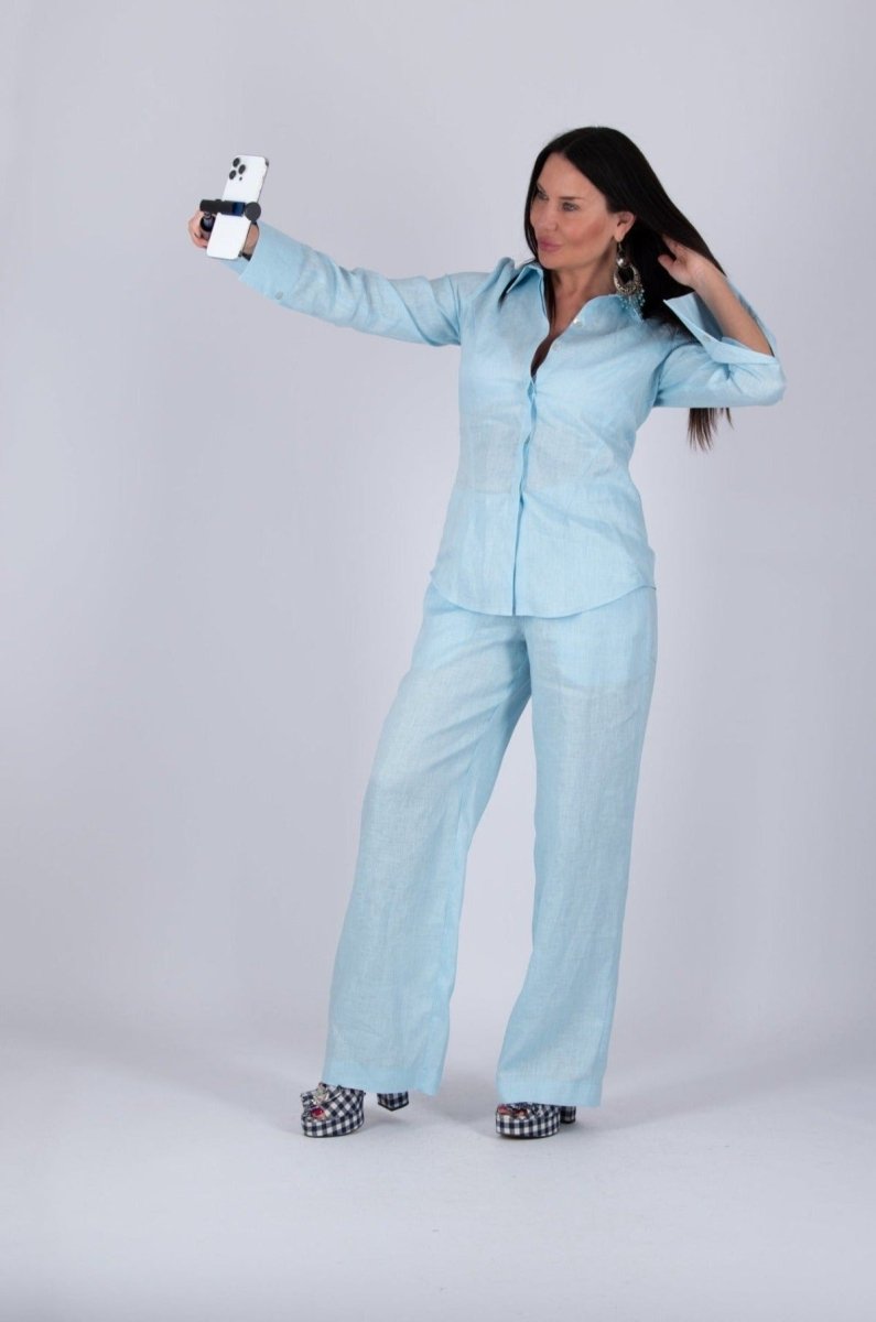 AGNES Linen Wide leg Pants - EUG Fashion