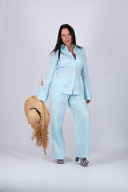 AGNES Linen Wide leg Pants - EUG Fashion