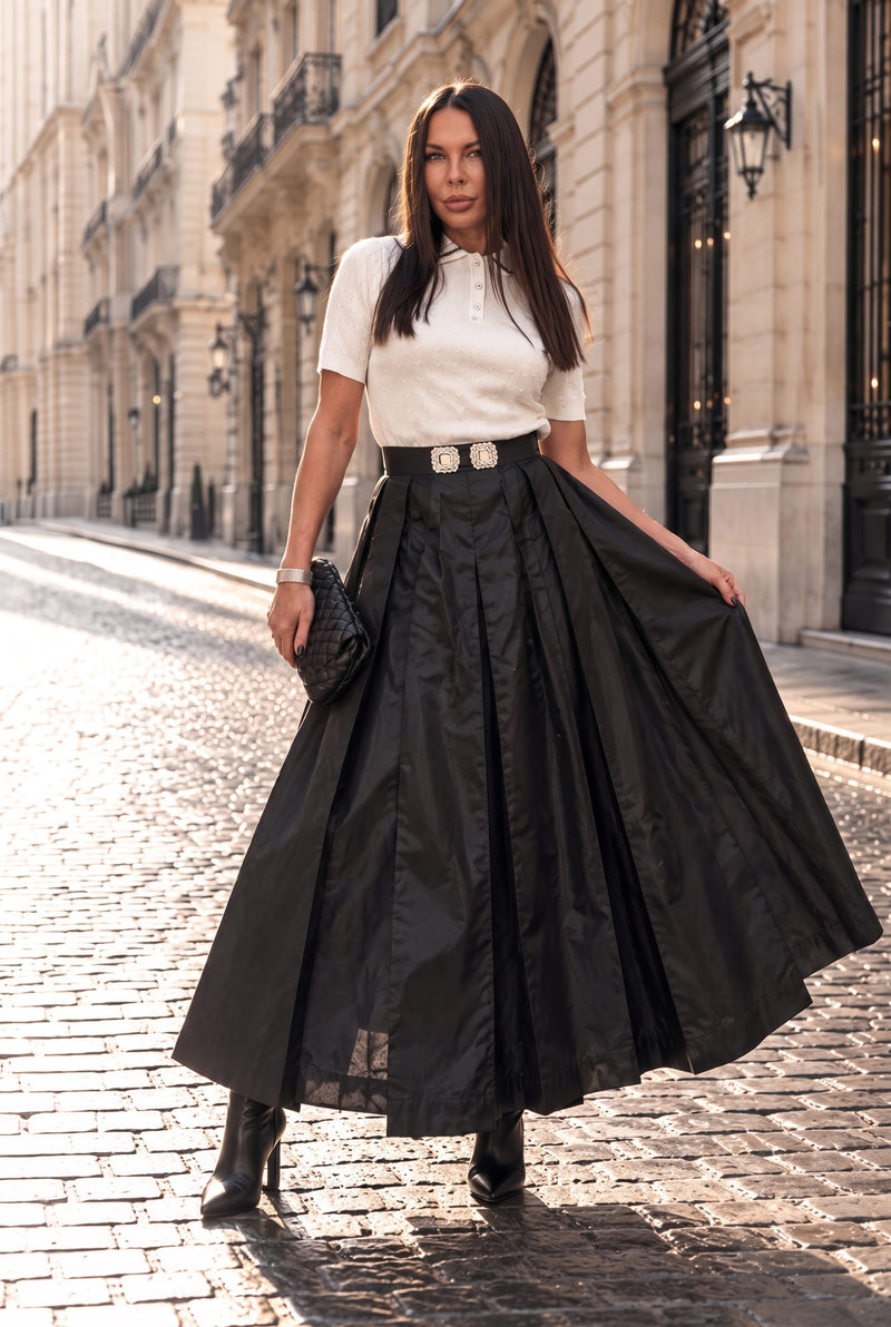 Long Black Skirt - Alena
