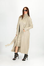 AMY Beige cotton knitting Vest SALE - EUG Fashion