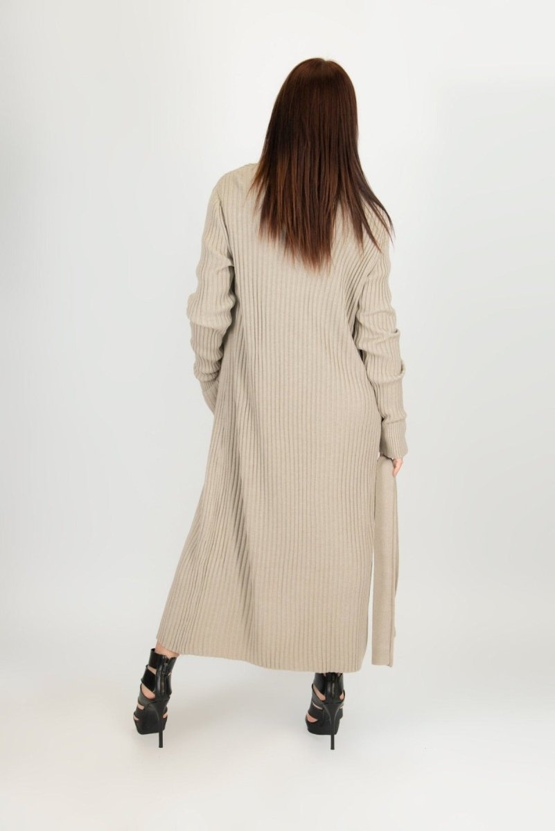 AMY Beige cotton knitting Vest SALE - EUG Fashion
