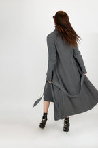 AMY Dark Grey cotton knitting Vest - EUG Fashion