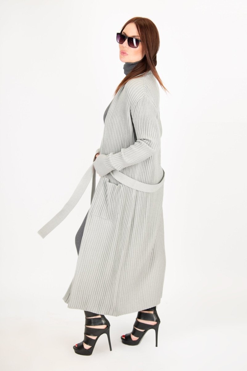 AMY Light Grey Cotton Knitting Vest - EUG Fashion