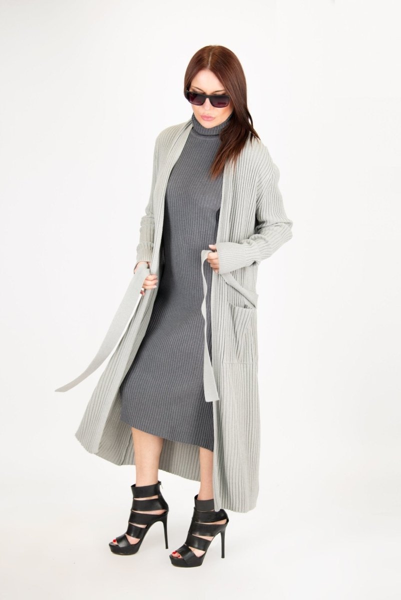 AMY Light Grey Cotton Knitting Vest - EUG Fashion