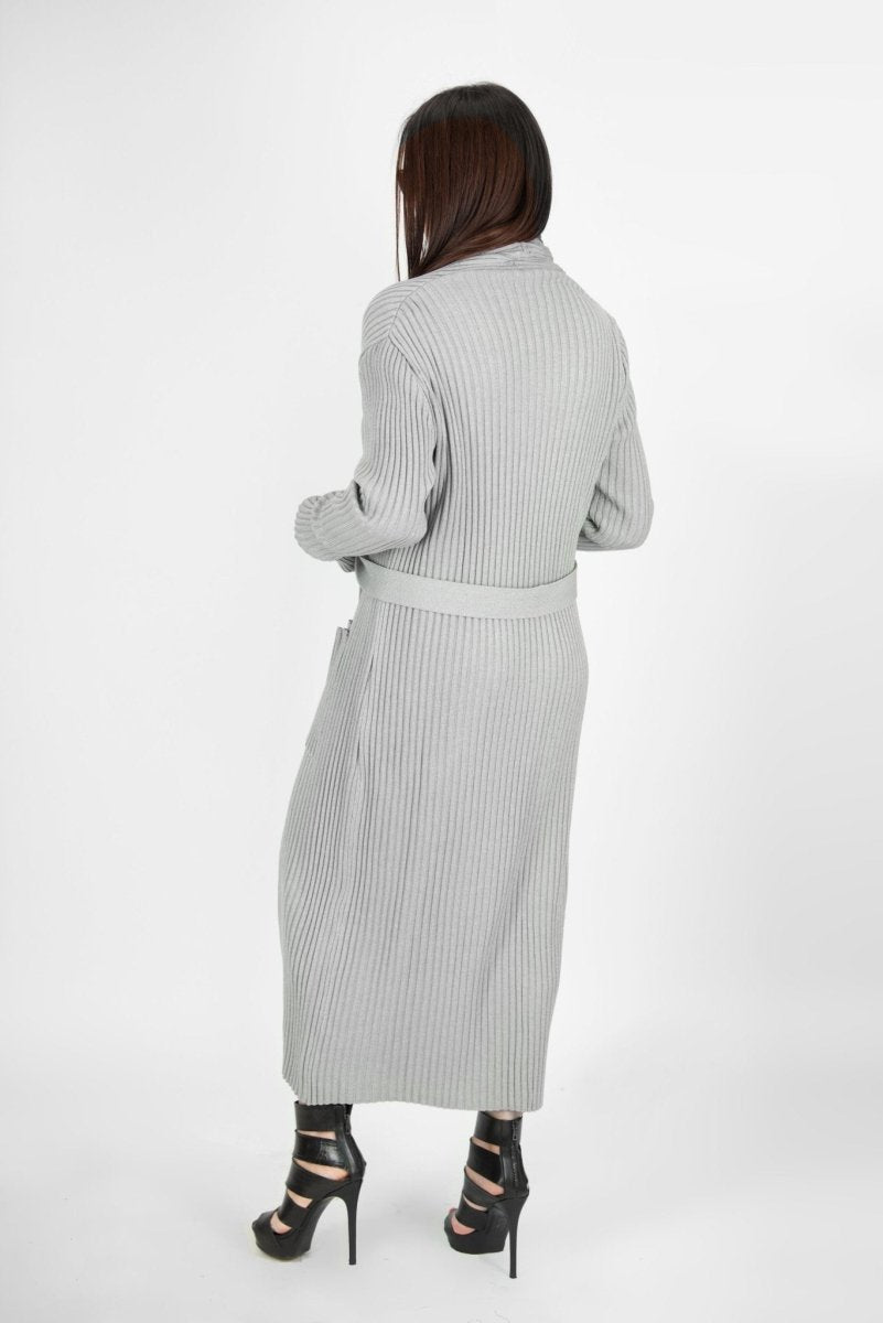 AMY Light Grey Cotton Knitting Vest - EUG Fashion