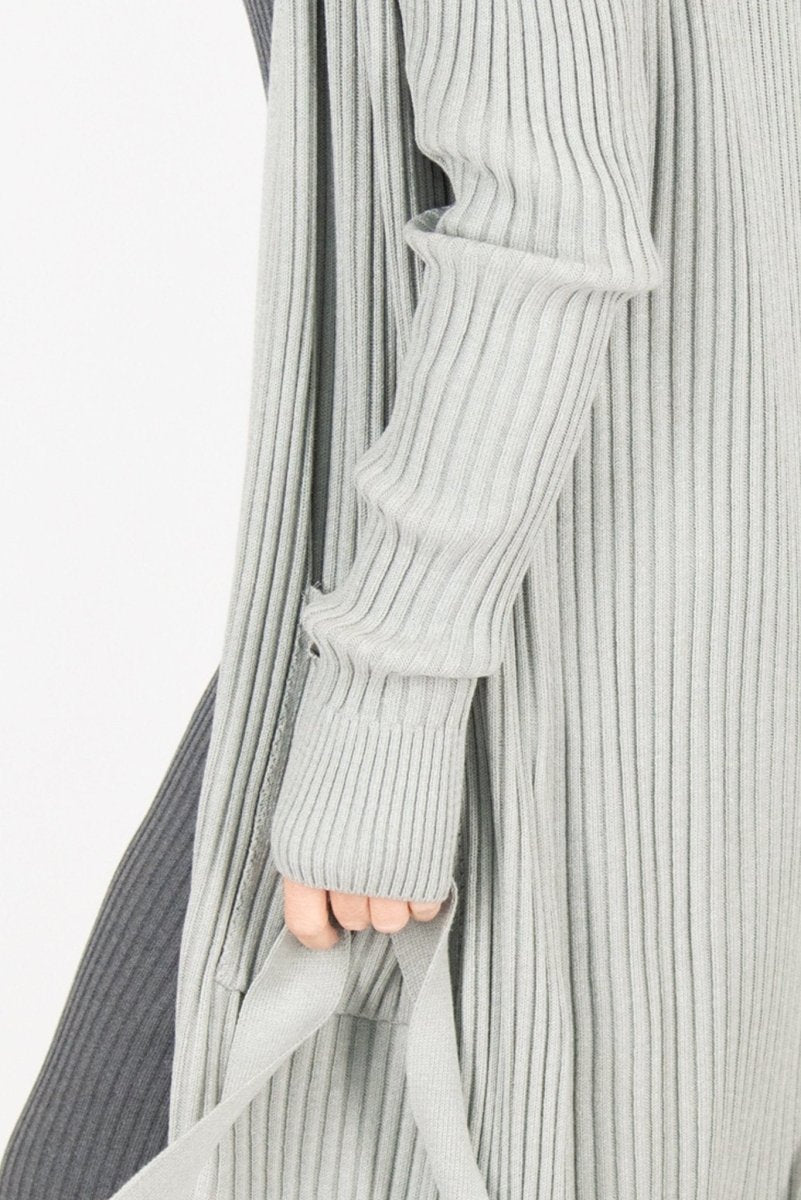 AMY Light Grey Cotton Knitting Vest - EUG Fashion