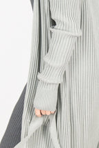 AMY Light Grey Cotton Knitting Vest - EUG Fashion