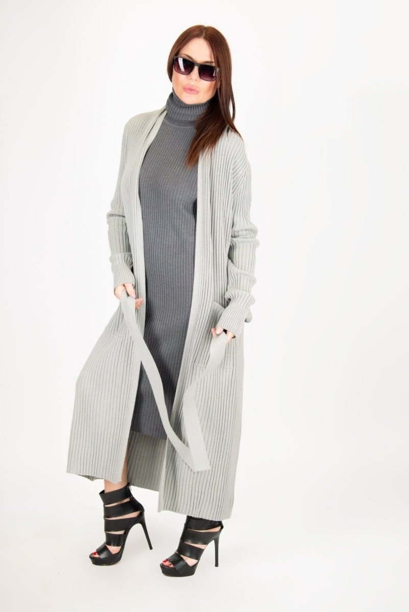 AMY Light Grey Cotton Knitting Vest - EUG Fashion