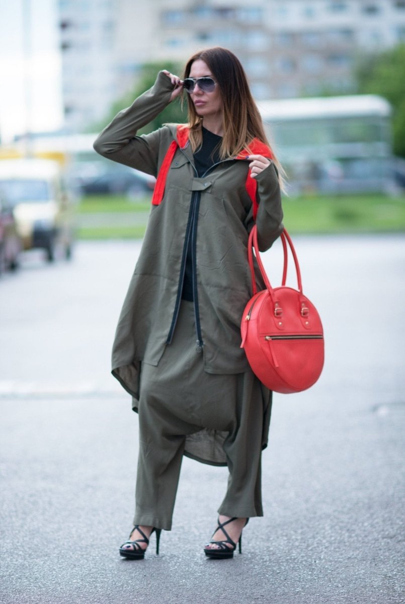 ANGELA Print Military Green Outfit - EUG Fashion