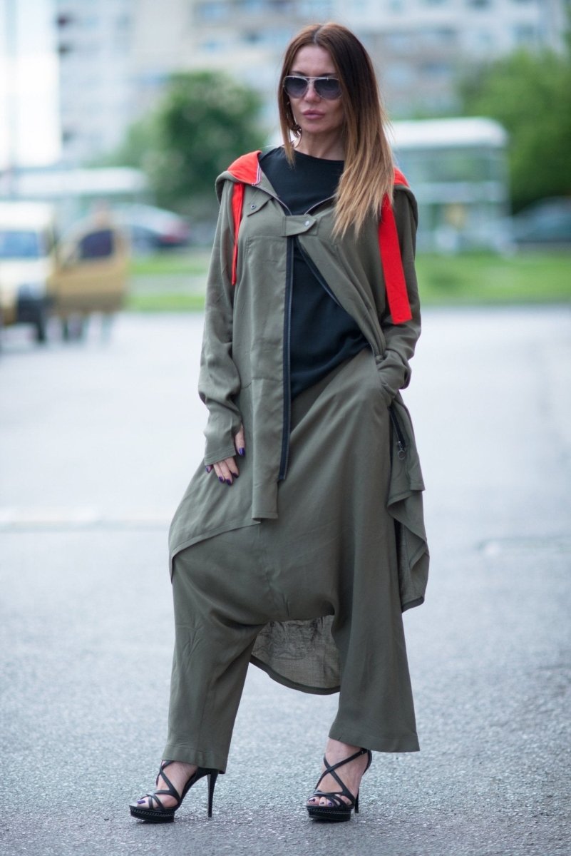 ANGELA Print Military Green Outfit - EUG Fashion