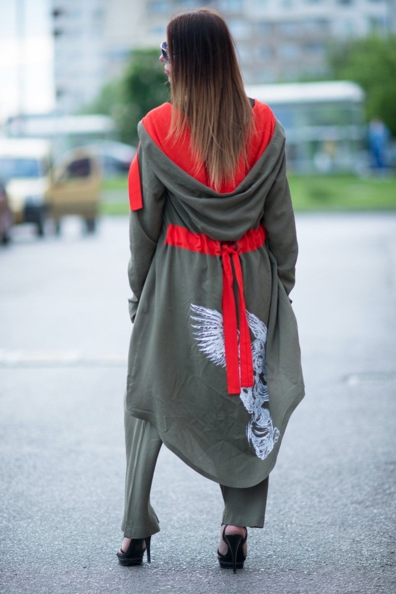 ANGELA Print Military Green Outfit - EUG Fashion